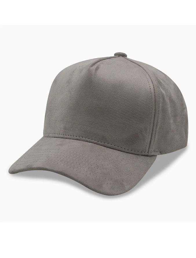 Gray baseball cap on a white background