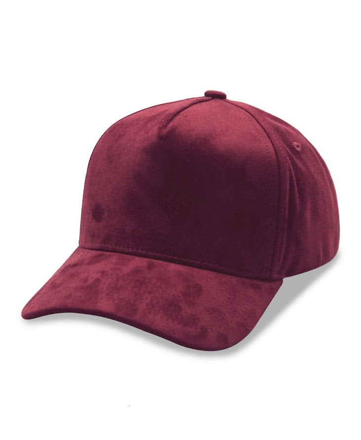 Maroon baseball cap on a white background