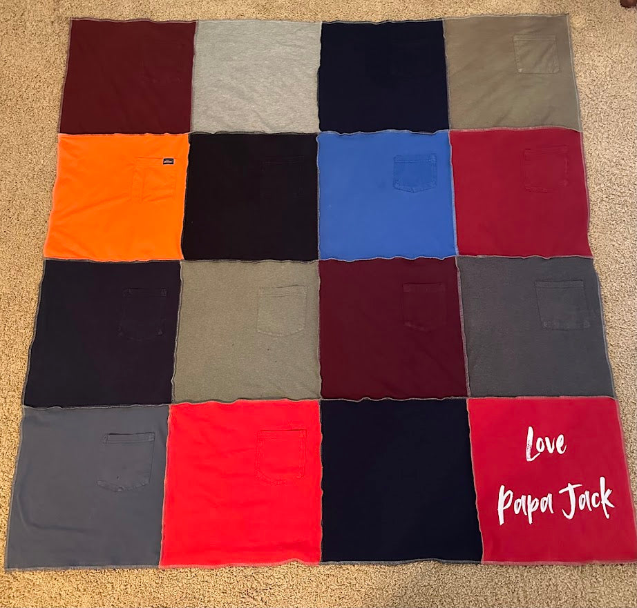 Custom T-shirt Quilt Block