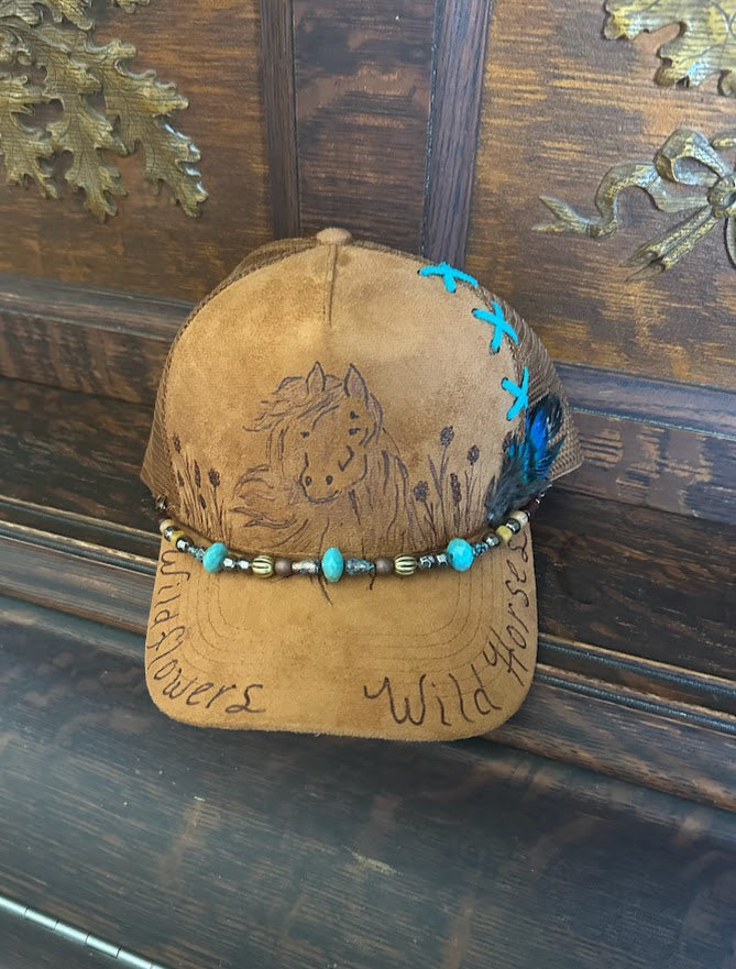 Wildflowers Wild Horses Trucker Hat