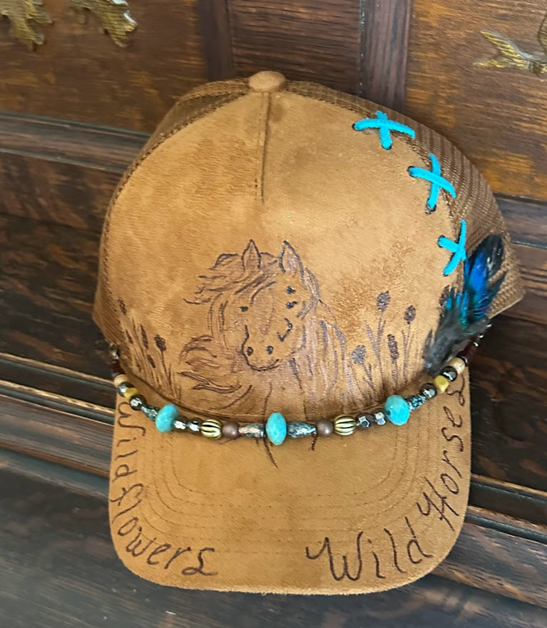 Wildflowers Wild Horses Trucker Hat