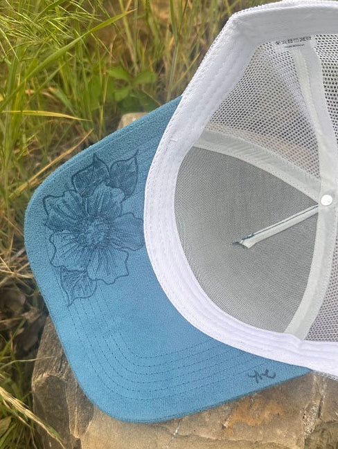 Boots in Bloom Trucker