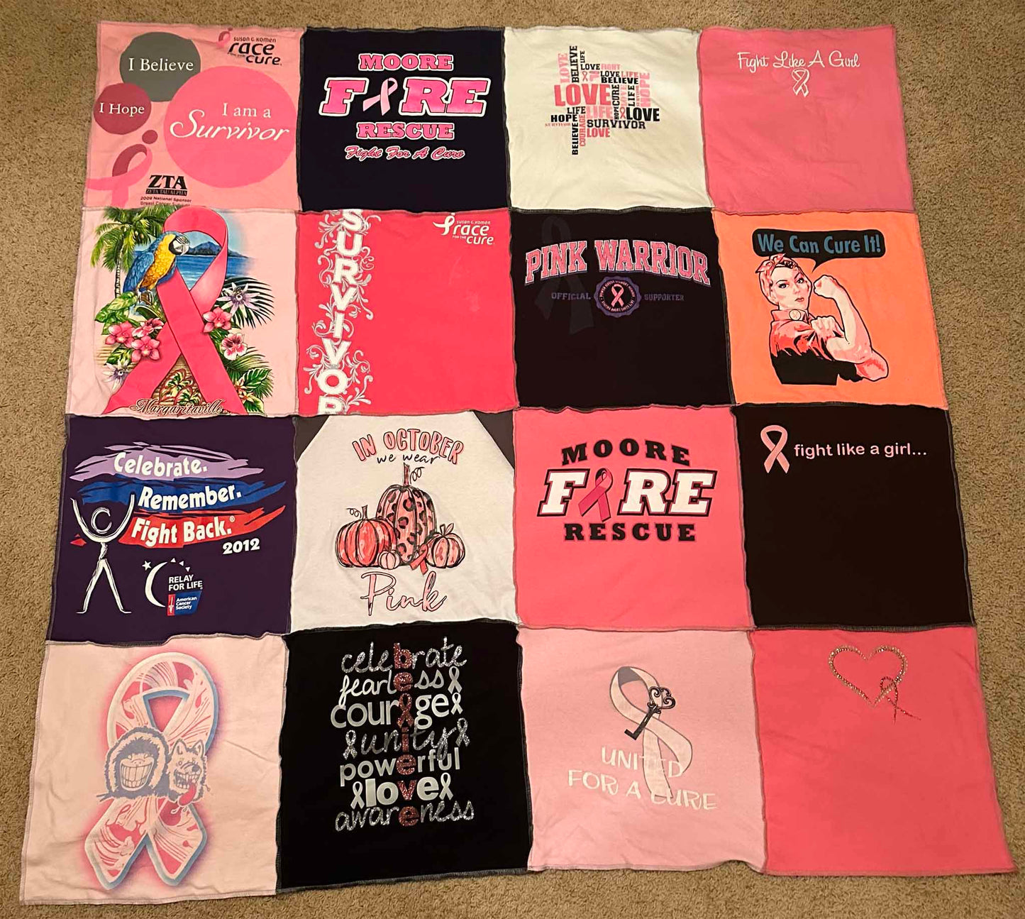 Custom T-shirt Quilt