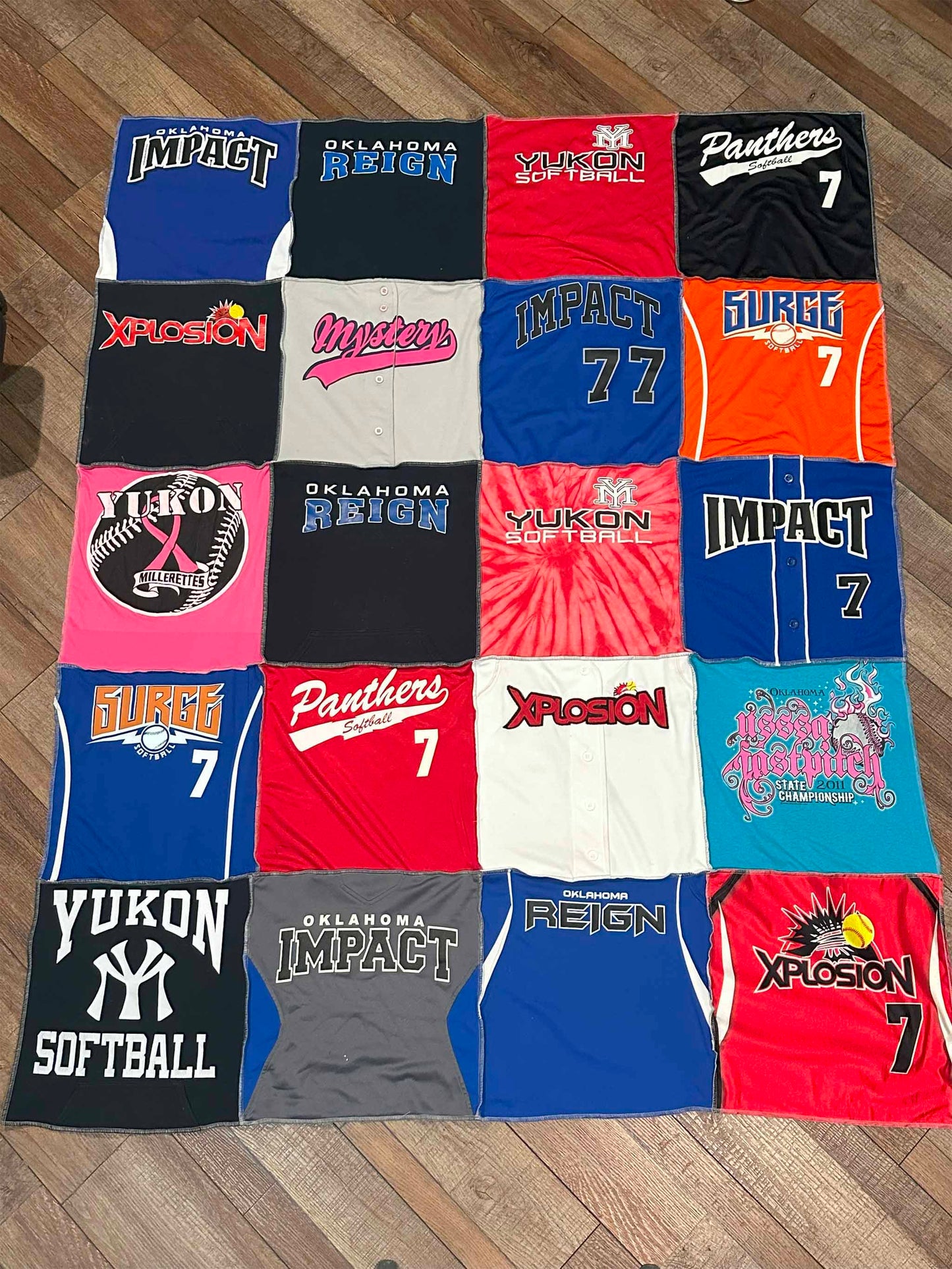 custom t-shirt quilt
