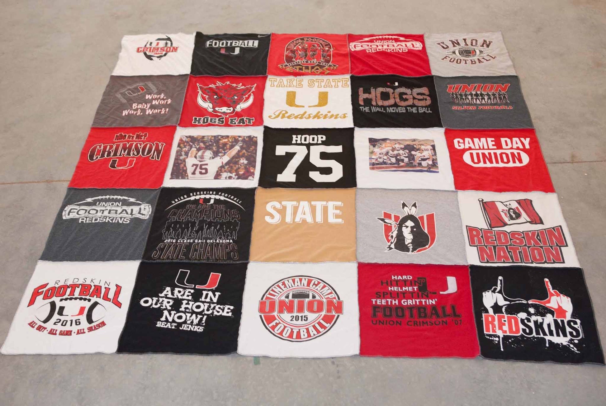 custom t-shirt quilt