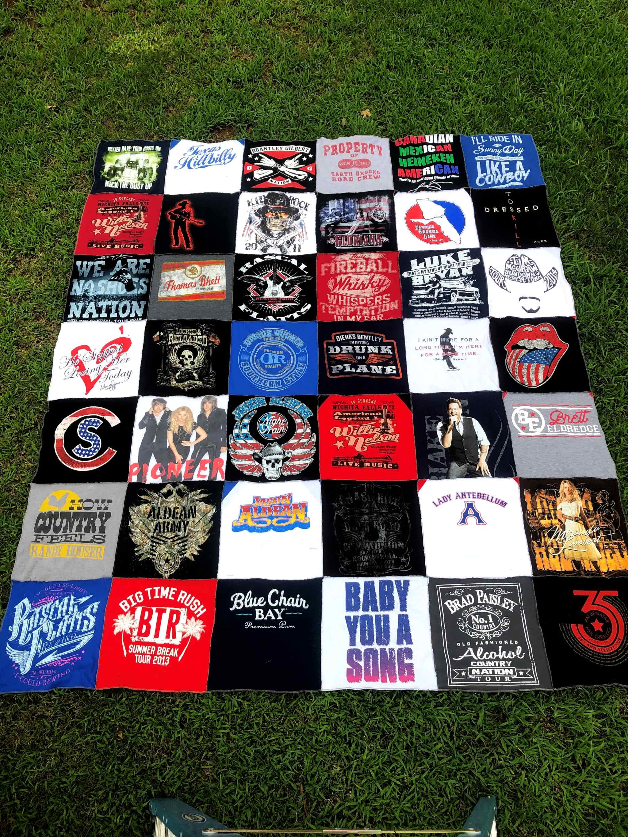 custom t-shirt quilt