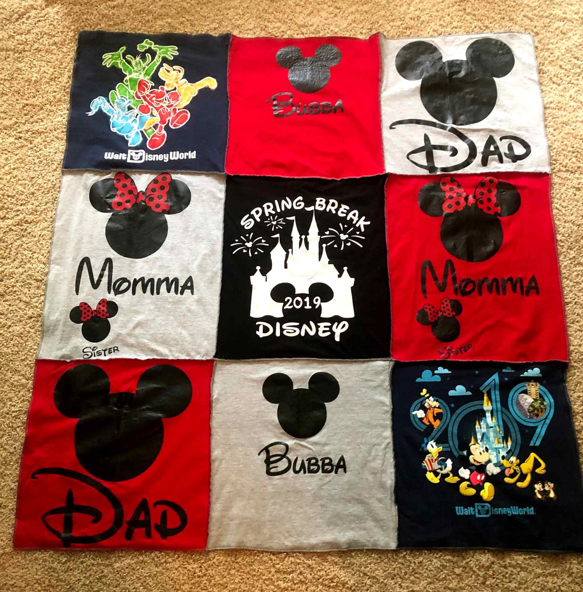 custom t-shirt quilt