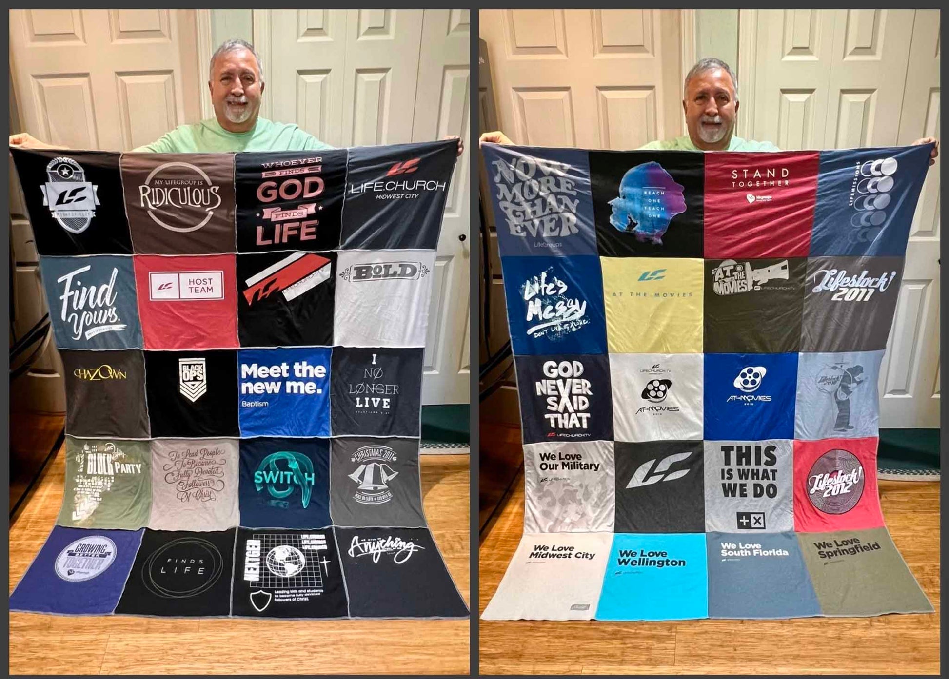 Double Sided T-shirt Quilt – Twisted K1