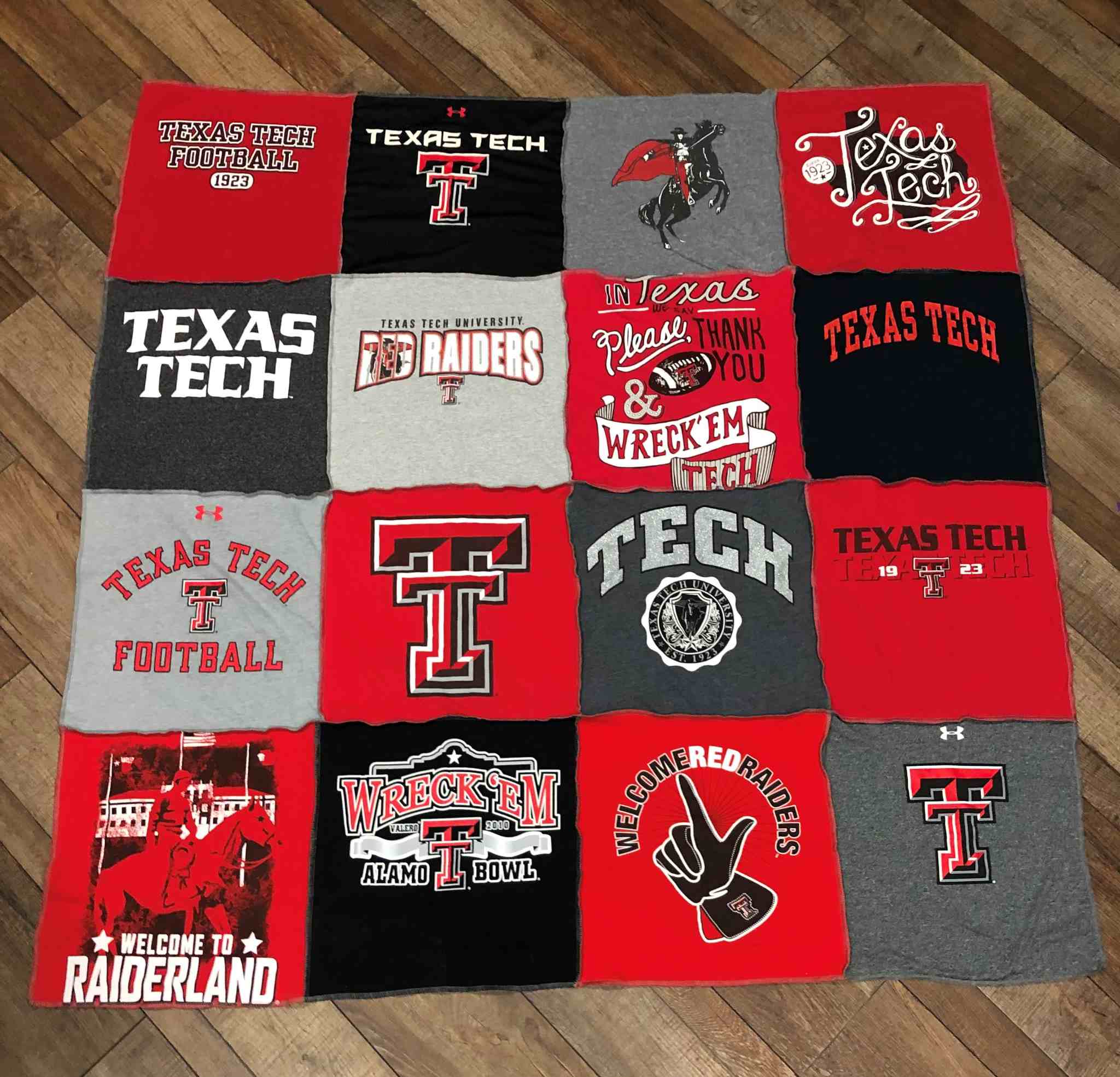Texas Tech Vintage T-shirt Quilt – Twisted K