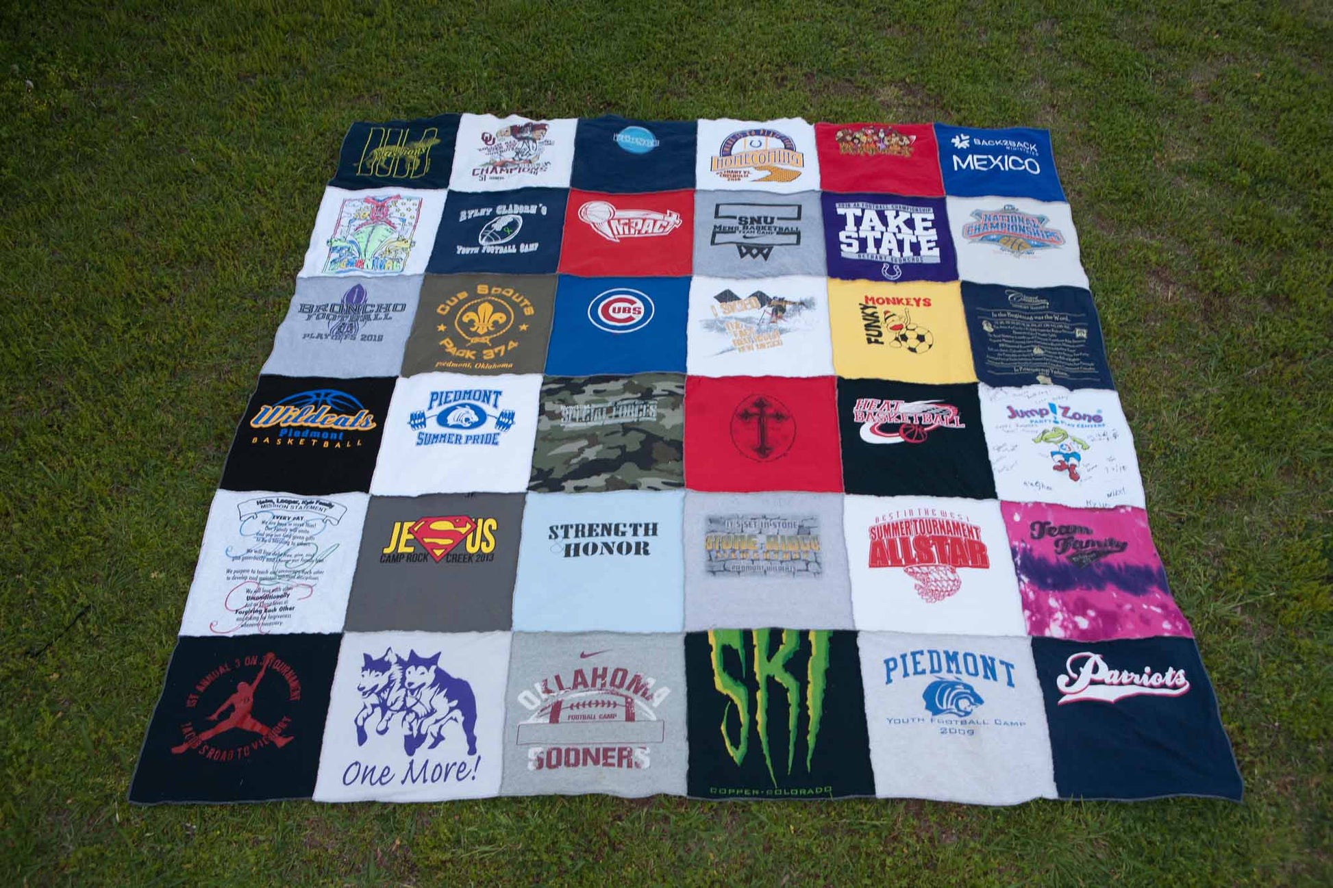 custom t-shirt quilt