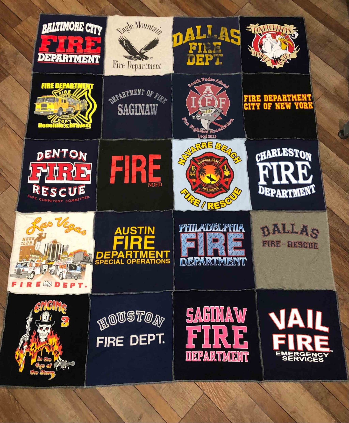 custom t-shirt quilt