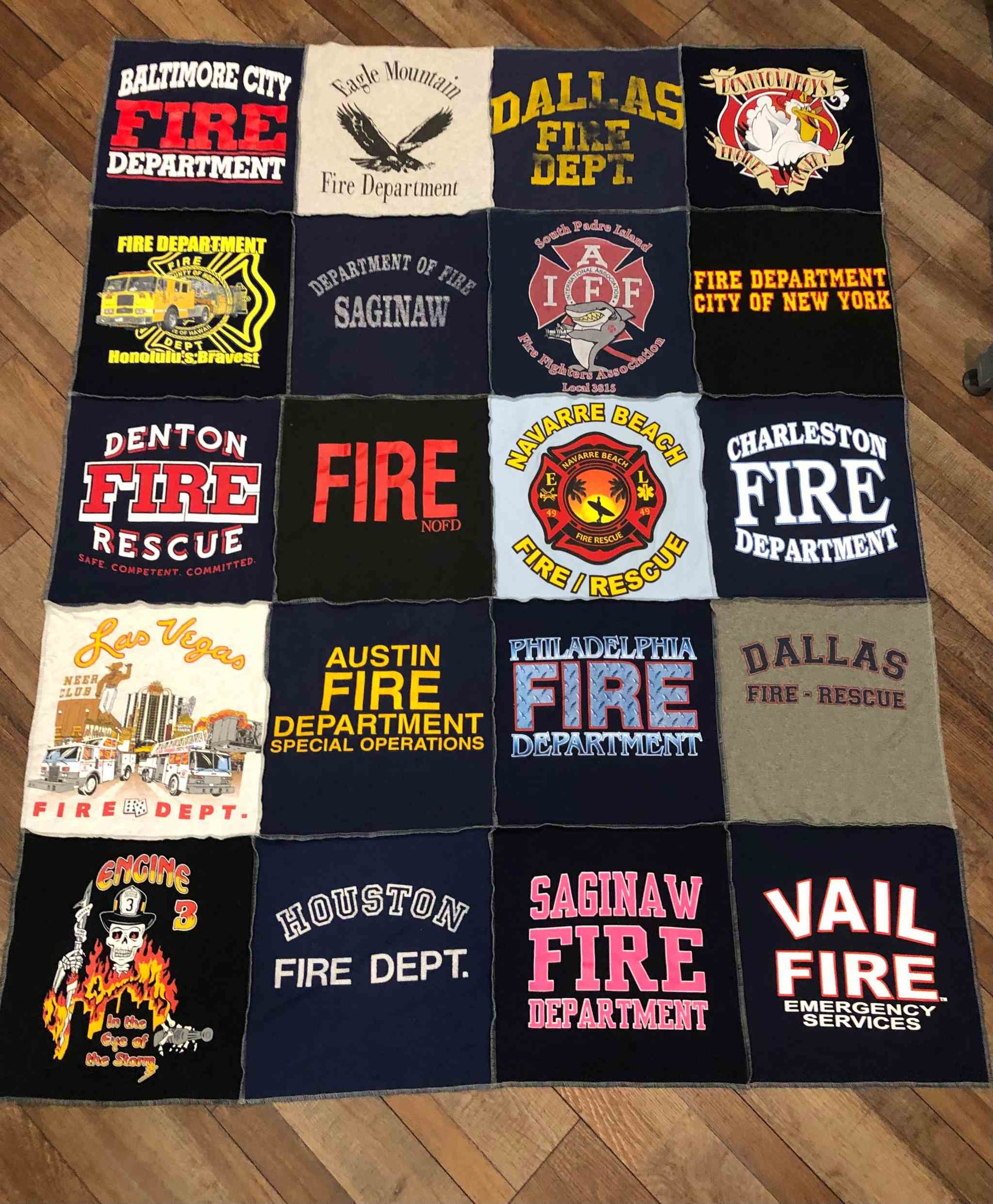 custom t-shirt quilt