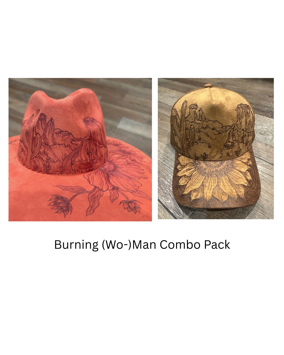 Burning (Wo-)Man Combo Hat and Cap Patterns